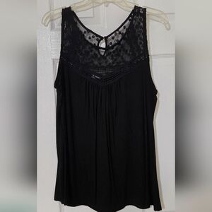 Elegant Black Lace Women's Top